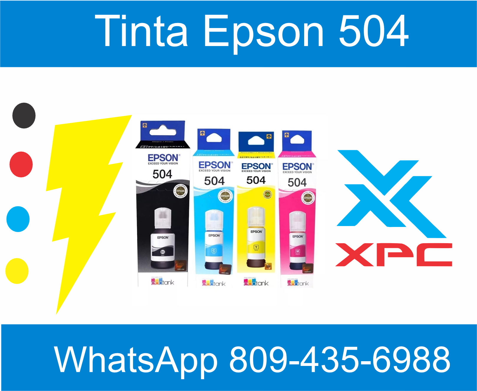 botella de tinta epson 504